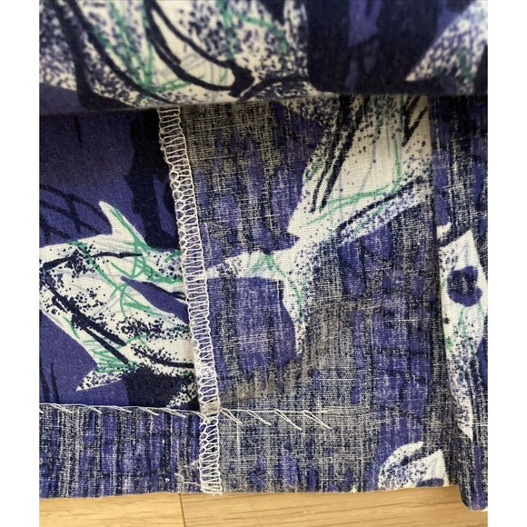 Vtg RJC Hawaiian Aloha Blue Tropical Fish Shirt L Resort Vacation Cruise USA - Picture 7 of 10